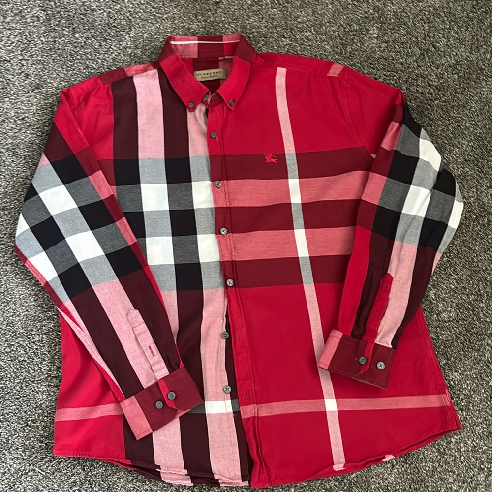 Burberry button down shirt